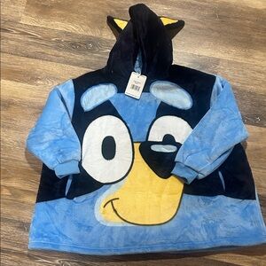 Brand new BLUEY blanket hoodie indoor